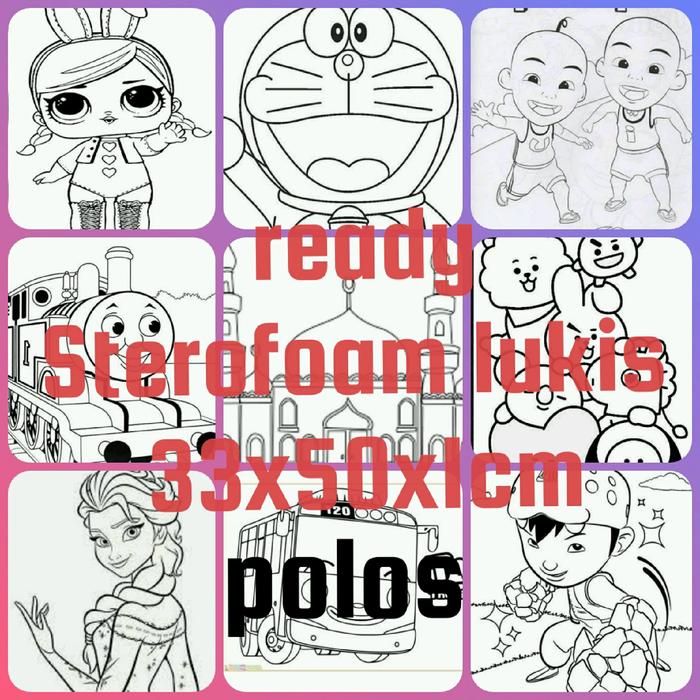 Gambar paket sterofoam lukis mainan edukasi anak isi 100 polos dari raffajaya undefined Tokopedia