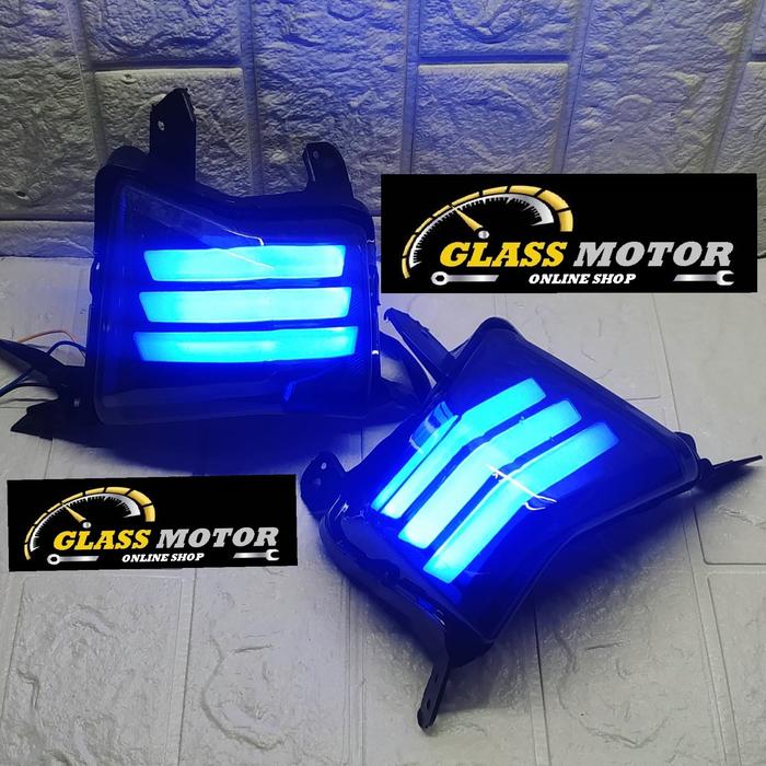 Gambar Lampu Sein Nmax Old Blue - Biru dari GlassMotor undefined Tokopedia