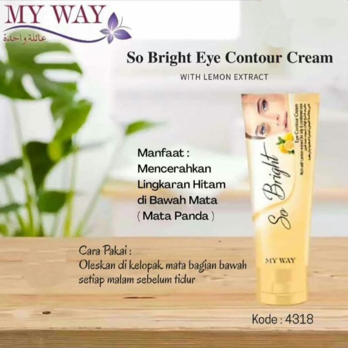 Gambar My way SO BRIGHT Eye Countour Cream10gr kulit berminyak kombinas dari bl3dhugozzi undefined Tokopedia