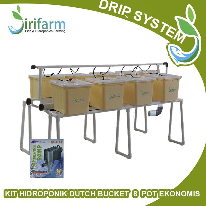 Promo READY! Jirifarm Paket DRIP Hidroponik Dutch Bucket drip 8 LT