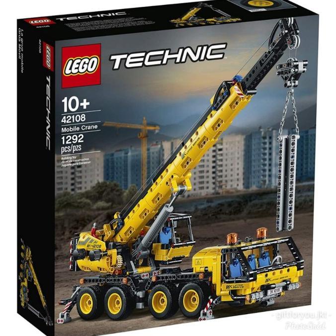 Lego Technic Mainan Populer Edukasi Anak Mobile Crane Mobil Truck