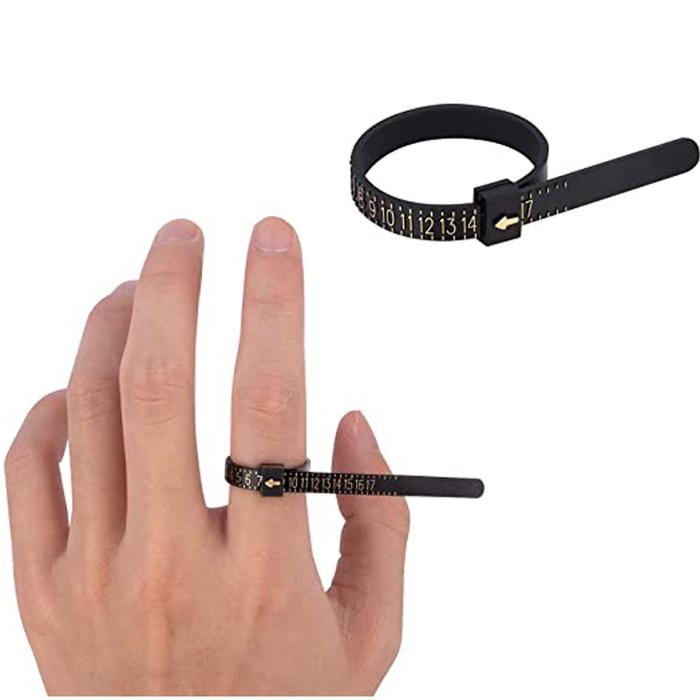 Gambar [Bayar Di Tempat] Set Alat Pengukur Jari Cincin Ring Sizer Jewelry - Ukur jari 1pcs dari POETRA GEMS STONE undefined Tokopedia