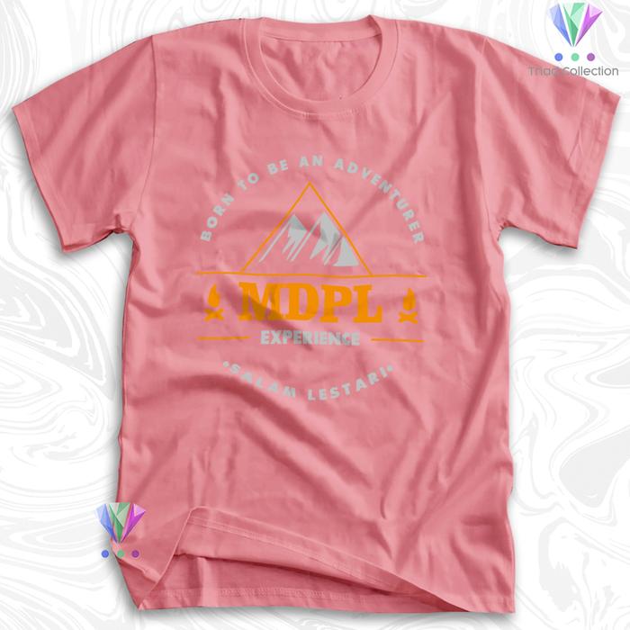 Gambar Kaos Baju Pendaki Gunung MDPL Murah Hiking Outdoor Mountain - 652 - Merah Muda, XXL dari Triad Collection undefined Tokopedia