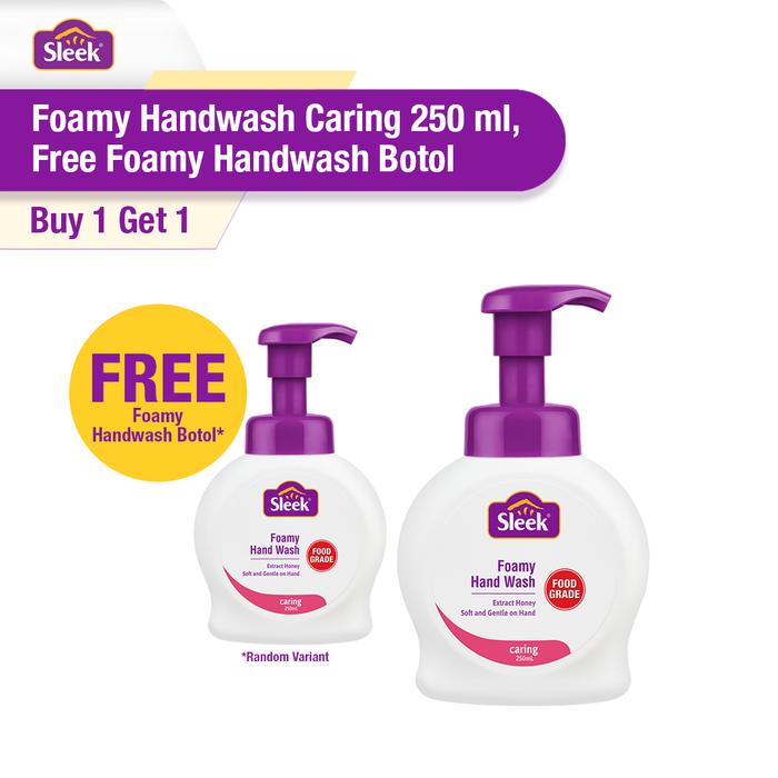 Gambar Sleek Foamy Handwash Caring Botol 250ml (Buy 1 Get 1) dari Sleek Baby Store undefined Tokopedia