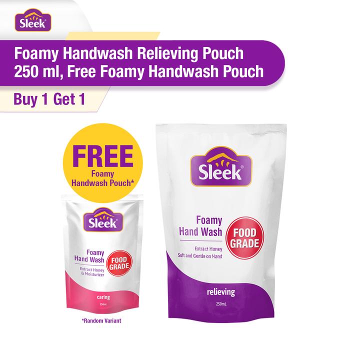Gambar Sleek Foamy Handwash Relieving Pouch 250ml (Buy 1 Get 1) dari Sleek Baby Store undefined Tokopedia