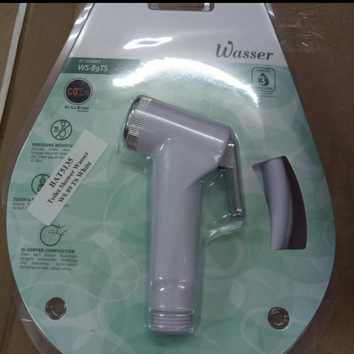 Gambar Toilet shower wasser 89 TS komplit selang dan gantungan / jet shower - Putih dari Diva kunci dan sanitary undefined Tokopedia