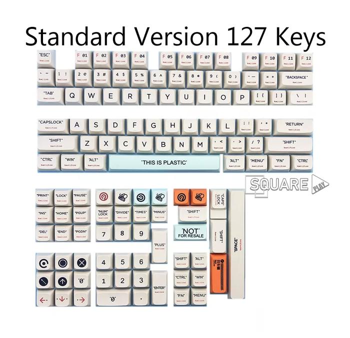 Gambar KEYCAPS PBT DYE SUB XDA Profile - THIS IS PLASTIC Theme - STANDARD dari SquarePlay undefined Tokopedia