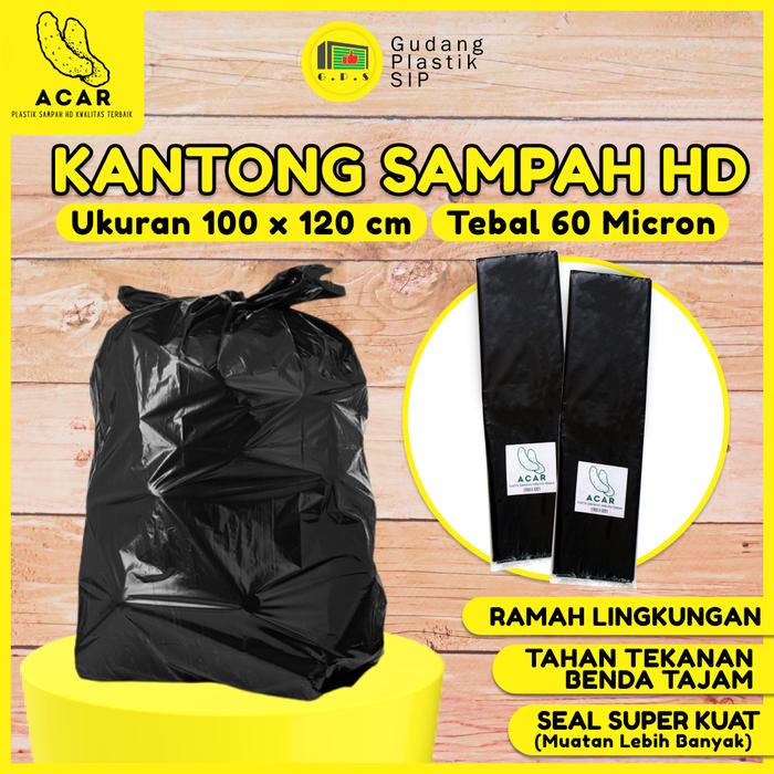 Jual Kantong Plastik Sampah Hitam Trash Bag All Size Jumbo Size