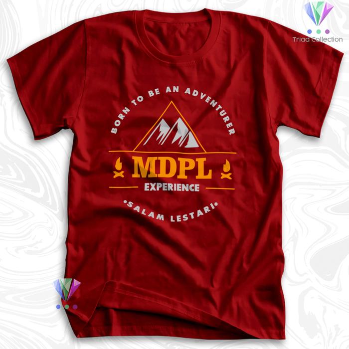Gambar Kaos Baju Pendaki Gunung MDPL Murah Hiking Outdoor Mountain - 652 - Merah, S dari Triad Collection undefined Tokopedia
