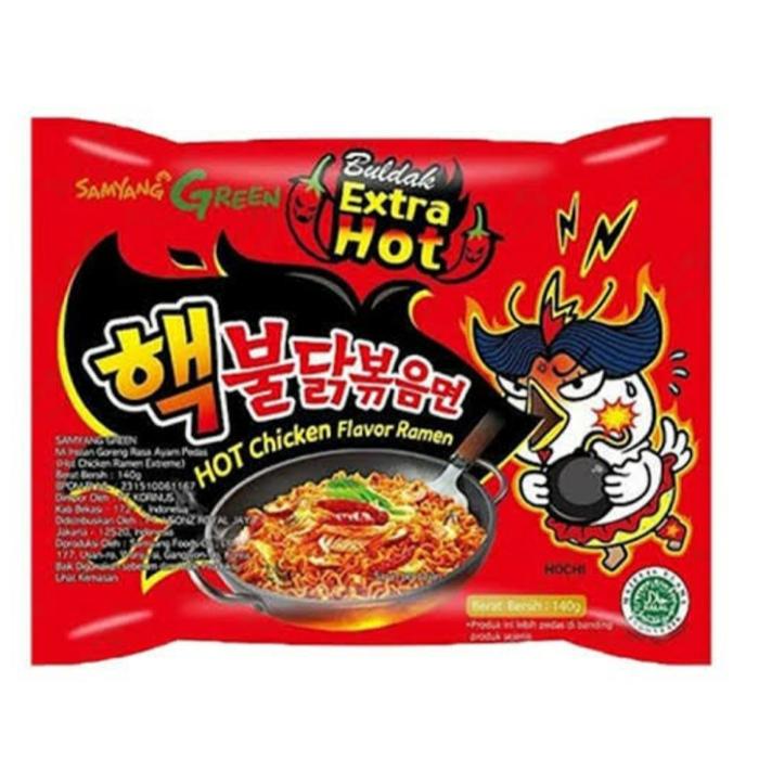 Promo Harga Samyang Hot Chicken Ramen Extra Hot 140 gr - Tokopedia