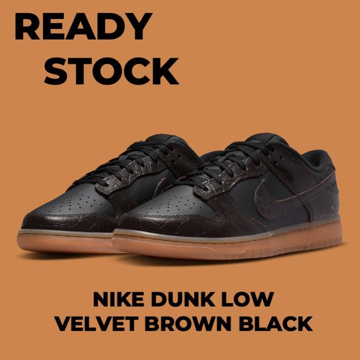 brown and black nike dunks