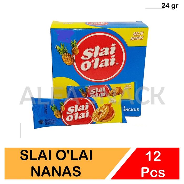 Gambar Roma Slai Olai | O'lai Kemasan Box (12 Pcs x 24 gram) - Nanas dari Alfa Snack_NEW undefined Tokopedia
