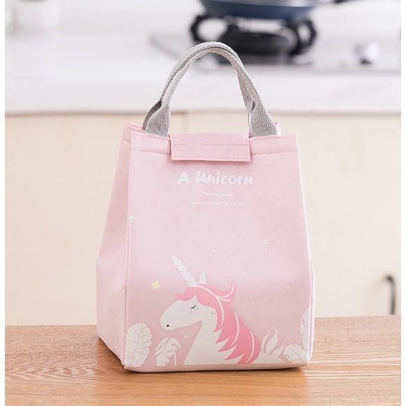 Gambar Tas Bekal Lunch Box Set Cooler Bag Unicorn Kotak Makan Termos Panas - Pink Unicorn dari Home Decor Zega undefined Tokopedia