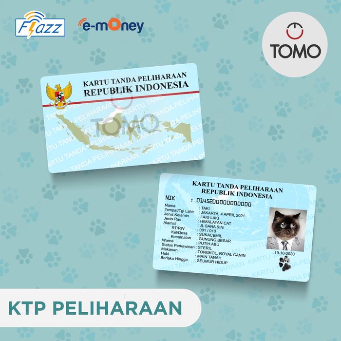 Gambar KTP Hewan - Uang Elektronik Kartu Flazz BCA Gen 2/ Emoney Mandiri dari Store Tomo undefined Tokopedia