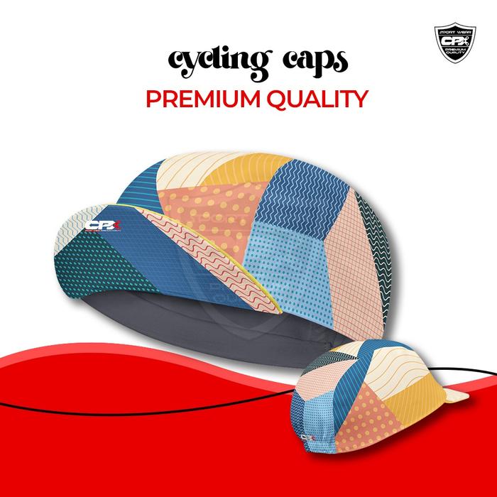 Gambar Topi Sepeda Lipat Cycling Cap Seli Dryfit Polymesh Outdoor - Rainbow dari CPX Sport undefined Tokopedia