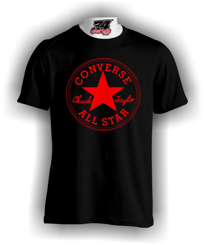 Gambar Kaos Baju Distro Converse Allstar | Baju Distro Pria Converse ALL STAR - HITAM 2, M dari 34CUSTOM_ART undefined 5 Tokopedia
