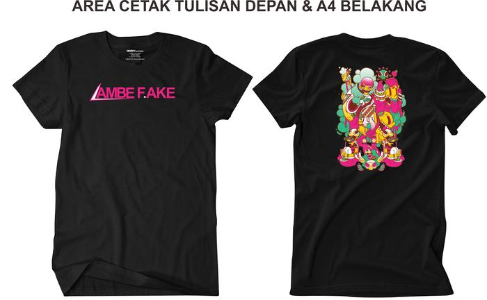 Gambar SABLON KAOS CUSTOM SATUAN DESAIN BEBAS FULL WARNA SABLON PRINTING DTF - Tulsan & A4, L 24s dari DECXTER undefined Tokopedia