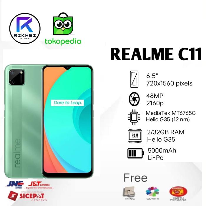 Gambar REALME C11 2/32GB GARANSI RESMI - Hijau dari rikhei-store undefined Tokopedia