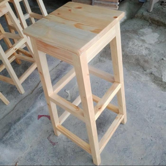 Gambar kursi tinggi 75 cm kayu dari UD.SINAR JAYA FURNITURE undefined Tokopedia