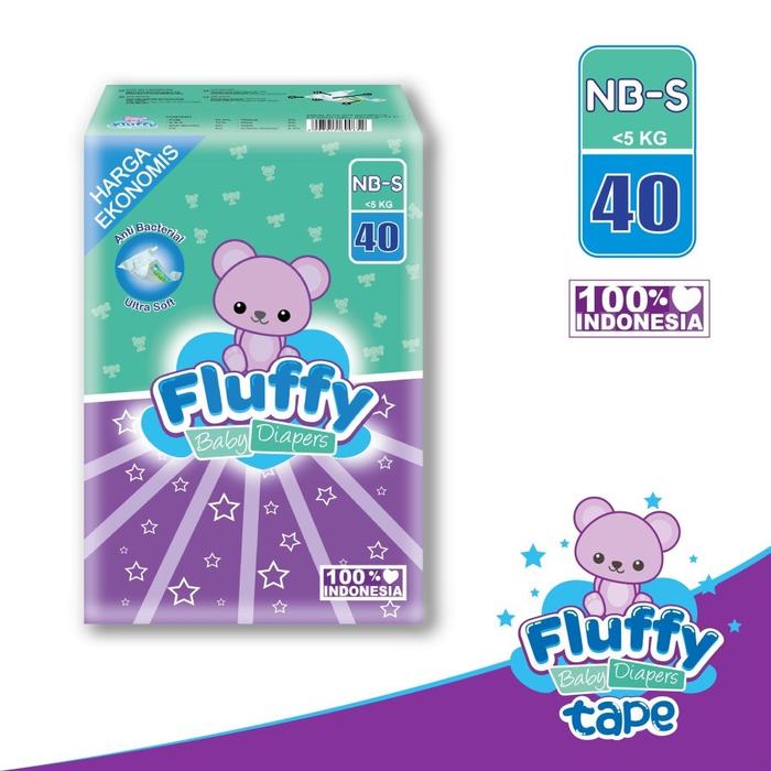 Gambar Fluffy Popok bayi Perekat NB-S isi 40 Popok Baby Diaper NB-S40 5 Kg dari Kemah Logistic Kemayoran undefined Tokopedia