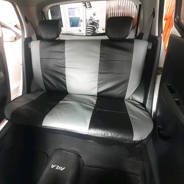 Gambar full seat sarung cover jok mobil Ayla Agya new - hitam abu dari kustinanamaku undefined Tokopedia