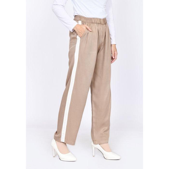 Gambar Celana Kulot Sporty Wanita Fit XL LE ZAHRA SIGNATURE Kulot Katun Riska - BROWN, L dari LEZAHRASIGNATURE undefined Tokopedia