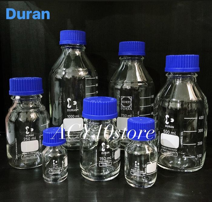 Gambar Laboratory Bottle / Botol Lab DURAN Clear 150ml, 500ml, 750ml - 25 ml dari ACY10store undefined Tokopedia