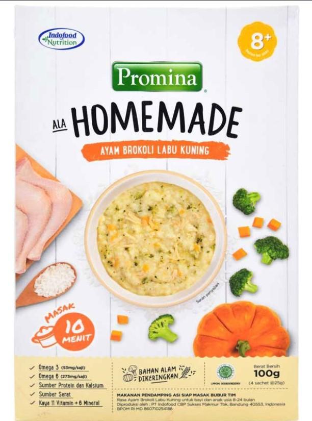 Gambar Promina Homemade Bubur Bayi 8+ Box 100gr (Perlu dimasak 10min) - Ayam BroLabuKun dari Sweet Sojo undefined Tokopedia