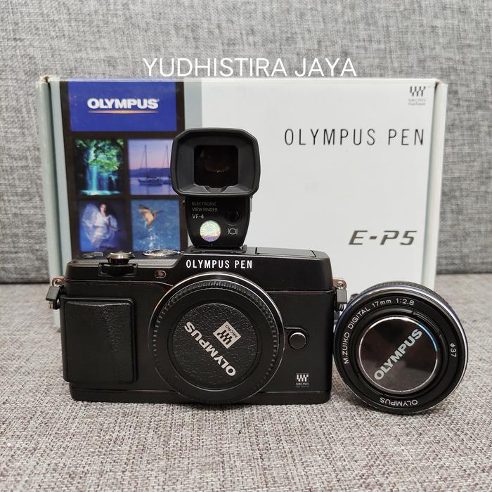 Gambar Olympus EP5 E-P5 Kit 17mm f2.8 + View Finder VF-4 New Resmi Olympus - Hitam dari yudhistira jaya electronic undefined Tokopedia