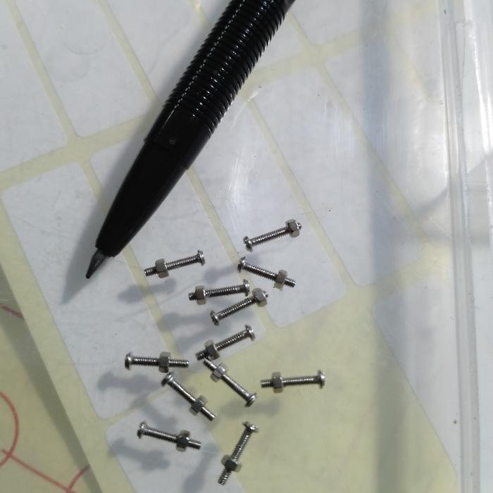 Gambar Mur baut micro pasangan terkecil 1mm x 8mm pcb arduino robot drone dari Rimba Kramat undefined Tokopedia