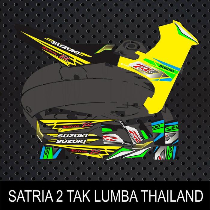 Gambar STIKER STRIPING DECAL LAMINASI SUZUKI SATRIA 2 TAK LUMBA THAILAND - kuning hitam dari Imam kapten stiker undefined Tokopedia