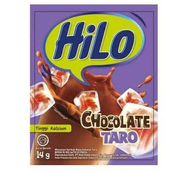 Gambar Hilo Chocolate Taro 1 Renceng isi 10 Sachet dari EveOs undefined Tokopedia