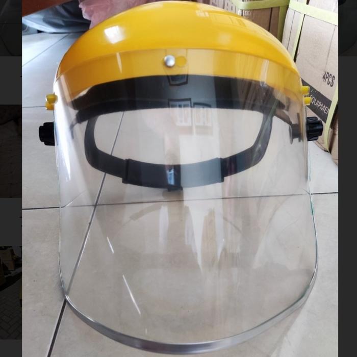 Jual Face Shield Pelindung Wajah Faceshield Helm Bening Anti Fog APD ...