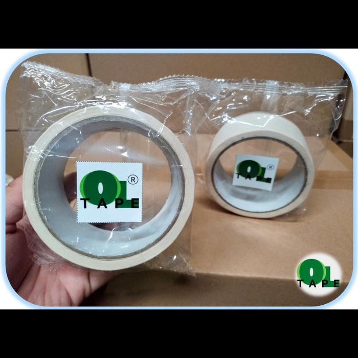 Gambar Masking Tape Warna Putih /Lakban Kertas Ukuran: 48 mm x 15 Yards - Putih dari CENTRAL LAKBAN DAN ISOLASI undefined Tokopedia