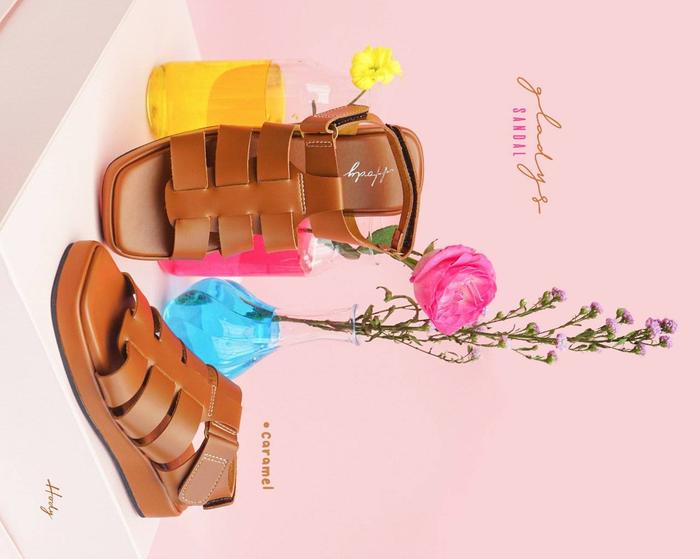 Gambar SEPATU SANDAL GLADYS SANDAL ORIGINAL HODY - CARAMEL, 39 dari mumtazah_os undefined Tokopedia