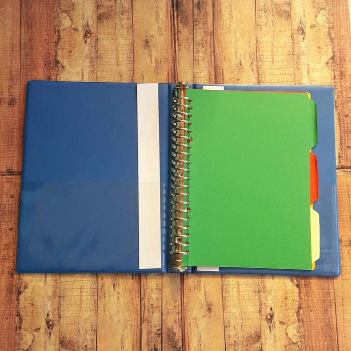 Gambar Map Binder Cover Tebal BN-A5 - Binder Note 20 Ring - A5 Biru dari Comart Store undefined Tokopedia