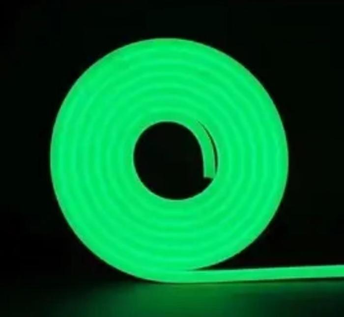 Gambar Lampu LED Neon Flex LED Strip Flexible 5 Meter DC 12V IP65 WATERPROOF - Hijau dari MIKN undefined Tokopedia