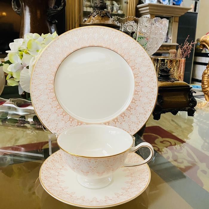 Aurora Collection Dinner Set Gold Plated Aurora Collection 45 Pcs