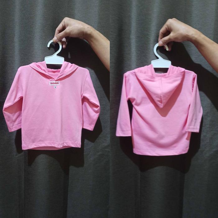 Gambar ATASAN MODEL TOPI ANAK CEWEK-COWOK 1/4 TAHUN - PINK TUA, S dari Tobasai undefined Tokopedia