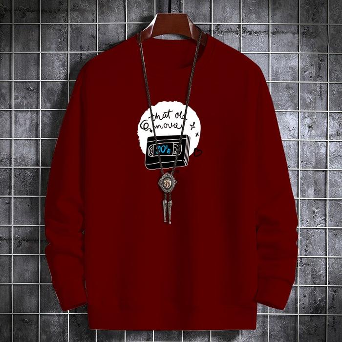 Gambar Baju Lengan Panjang Pria Okejaya Classical Kaos Distro Keren - Maroon, M dari Okejayashop undefined Tokopedia