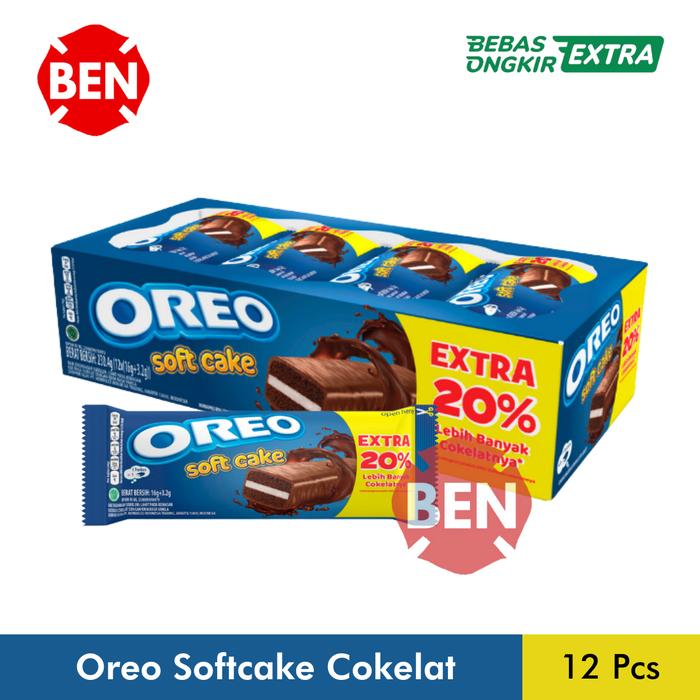 Gambar Oreo Soft Cake Kue Bolu Cokelat 1 Pak Box 12 Pcs - Coklat Chocolate dari Ben Motoshop undefined Tokopedia