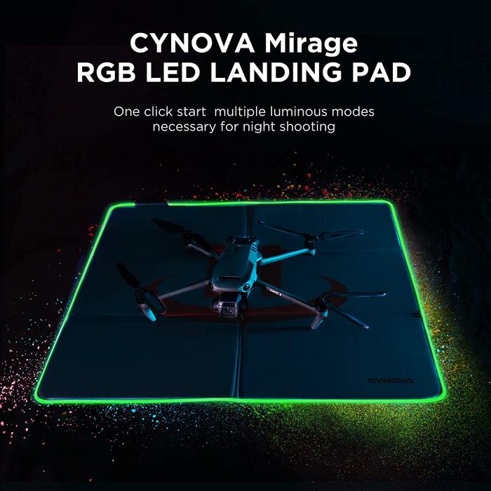 Gambar CYNOVA Drone Landing Pad with Led Lights RGB DJi Drone Mini 3 Air 2 dari Devil Store Indonesia undefined Tokopedia