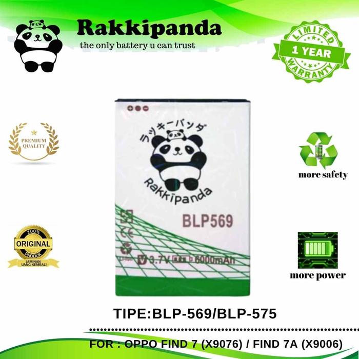 Gambar Baterai Rakkipanda BLP-569 / For Oppo Find 7 dari Palembang cell undefined Tokopedia
