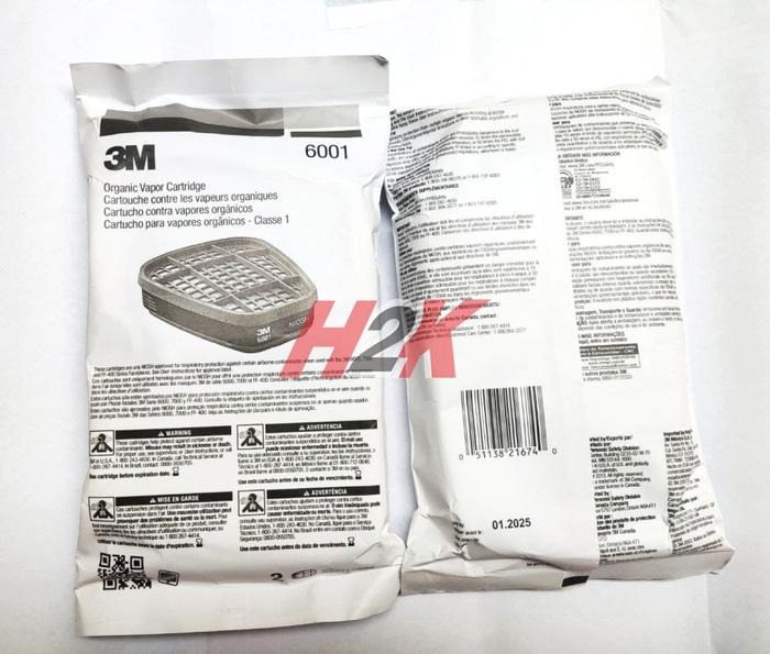 Gambar Filter 6001 Masker 3M / Organic Cartridge 3M 6001 - 6001-US dari H2K, undefined Tokopedia