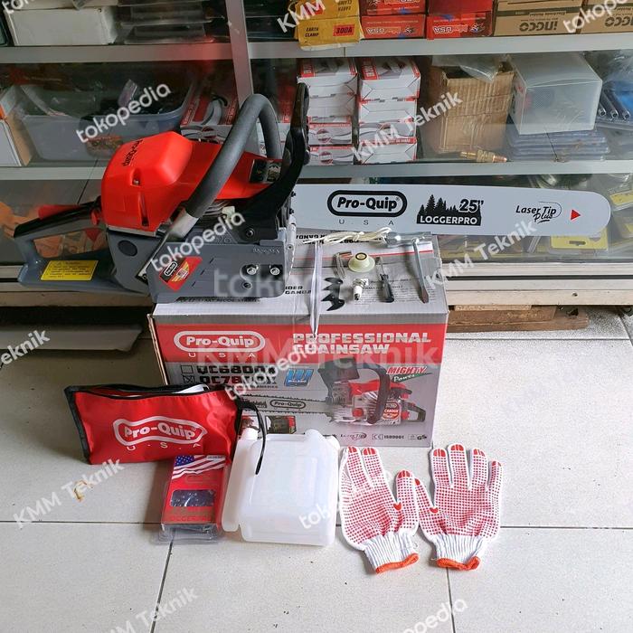 Gambar MESIN CHAINSAW 25" PROQUIP 25 INCH QC7800 LASER BAR GERGAJI KAYU 7800 dari Kmm Teknik undefined Tokopedia