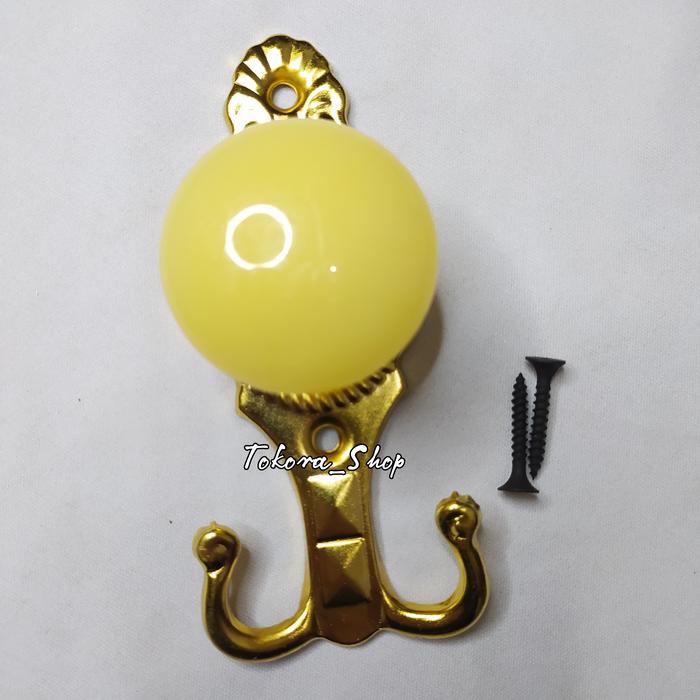 Gambar Hook marmer bulat plastik - Marmer Gold dari tokora_shop undefined Tokopedia