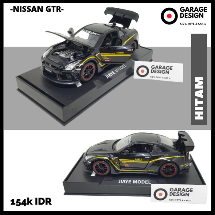 Gambar Diecast 1:32 Miniatur Mobil Nissan GTR Pajangan - Nissan GTR R35 Putih - Hitam dari Garage Design_NEW undefined Tokopedia