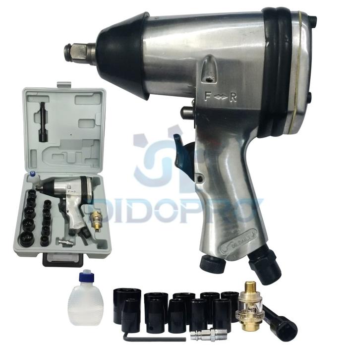 Gambar MOLLAR Air Impact Wrench Kit 1/2 Inch Mesin Buka Baut Angin Kompresor - MOLLAR dari Didopro undefined Tokopedia