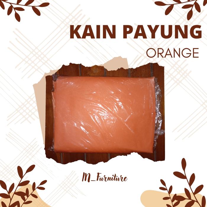 Gambar COVER TENDA PAYUNG OUTDOOR KAIN PAYUNG PANTAI CAFE JADI SIAP PASANG - Orange, 2,5 m dari IN Furniture undefined Tokopedia