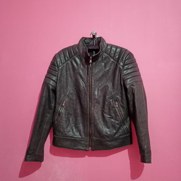 Gambar Jaket Kulit Asli Warna Grey dari Colexvet Second Branded undefined Tokopedia
